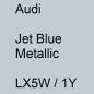 Preview: Audi, Jet Blue Metallic, LX5W / 1Y.